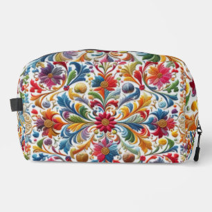 Toiletry Bag Colourful Floral Pattern