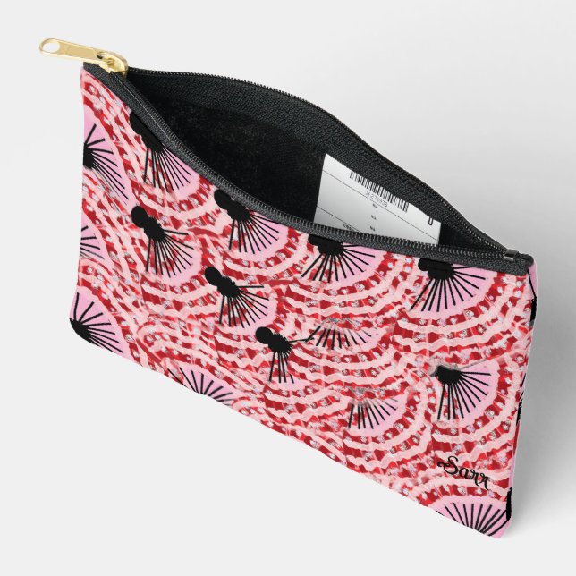 Toiletry Bag : Japanese Fan (Open)