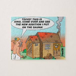 Toivo And Eino Yooper Cartoon Jigsaw Puzzle