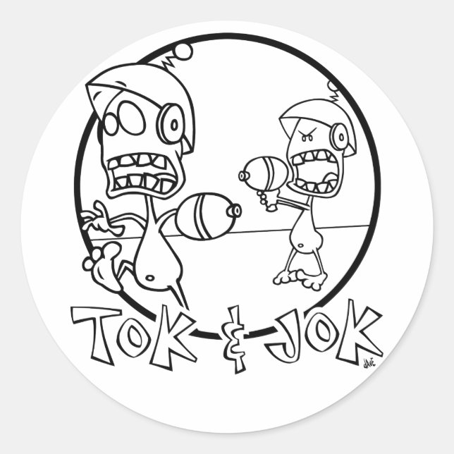 Tok & Jok Sticker (Front)
