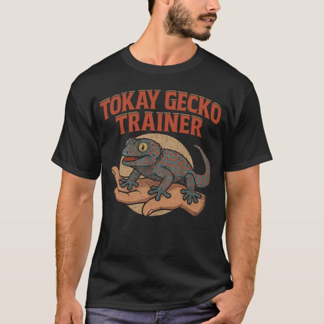 Tokay Gecko Trainer - Pet Lizard T-Shirt (Front)