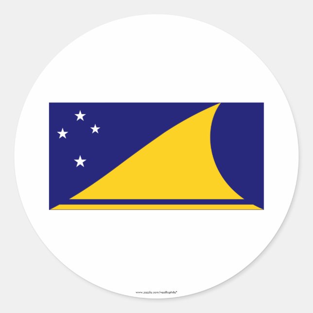 Tokelau Flag Classic Round Sticker (Front)