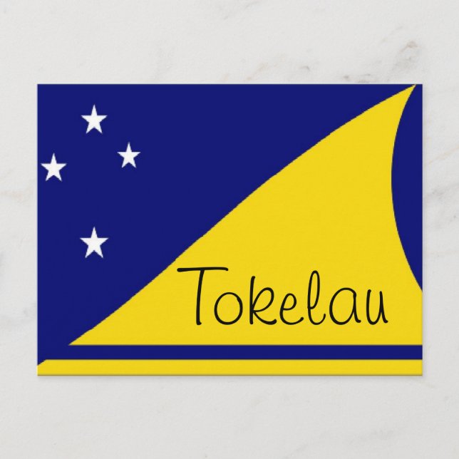 Tokelau flag postcard (Front)