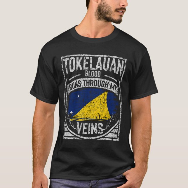 Tokelauan Blood Runs Through My Veins T-Shirt (Front)