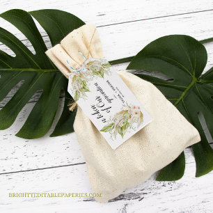 Token of Our Appreciation Tropical Pampas Wedding  Gift Tags