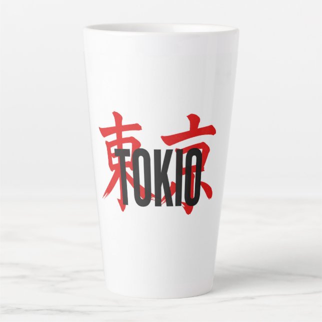 Tokio samurai latte mug (Front)