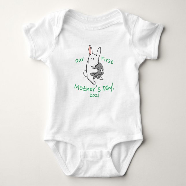 Tokki's First Mother's Day Baby Bodysuit (Front)