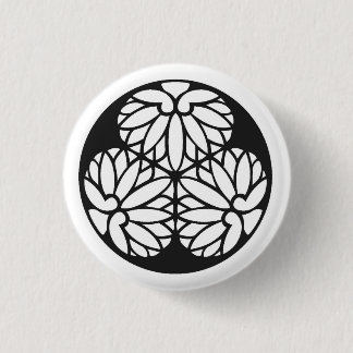 Tokugawa family crest japan 3 cm round badge