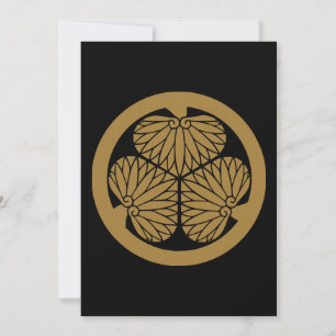 Tokugawa Shogun Japanese Family Crest Invitation