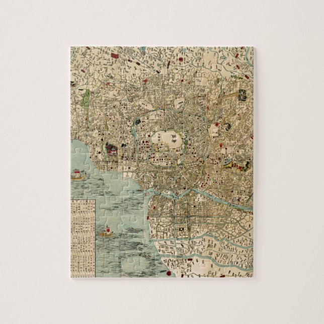 Tokyo 1854 jigsaw puzzle (Vertical)