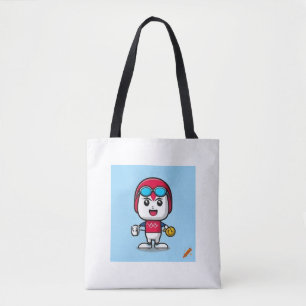 "Tokyo 2008 Olympic-Inspired Mascot Design Tote Ba Bag
