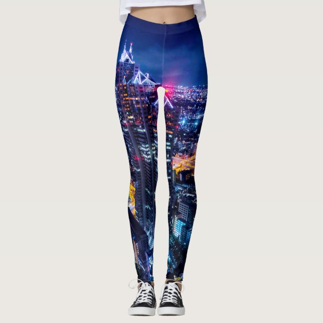 Tokyo at night leggings (Front)