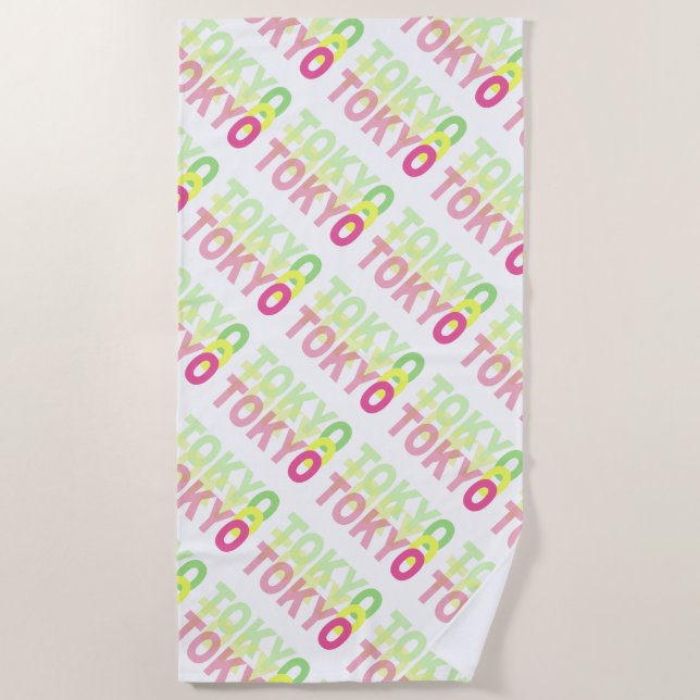 Tokyo Beach Towel (Front)