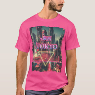 Tokyo City Vaporwave Cyberpunks Japanese Futuristi T-Shirt