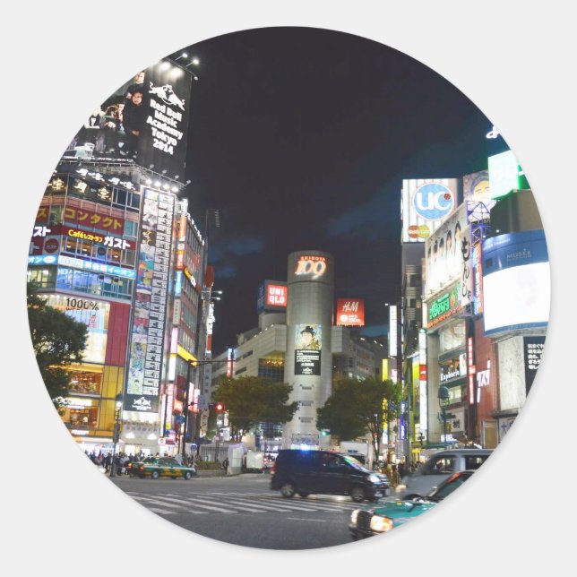 Tokyo Classic Round Sticker (Front)