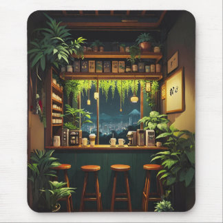 Tokyo Coffee House Mouse Pad