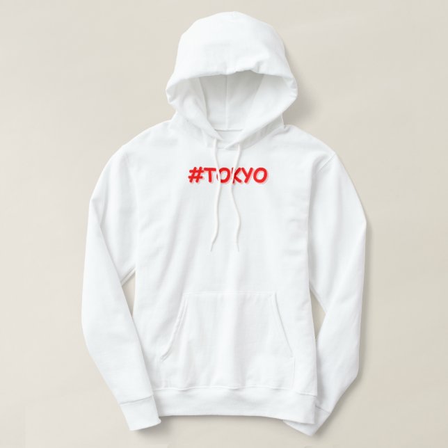 "#Tokyo" Cute Design. Buy Now Hoodie (Design Front)