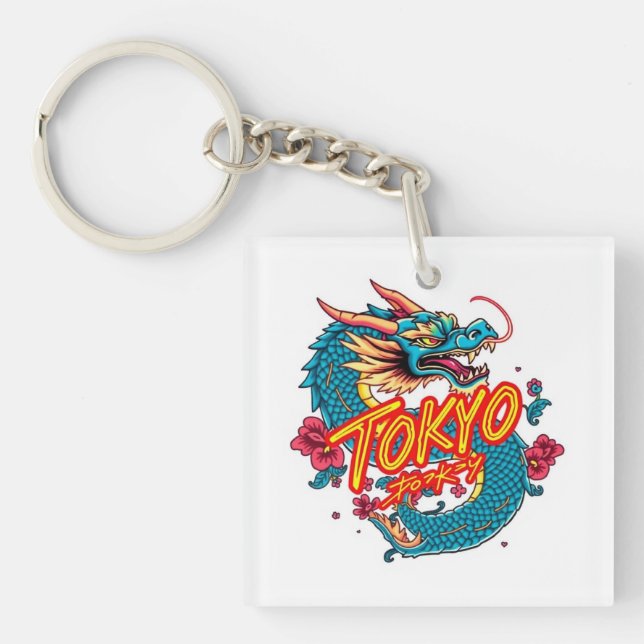 Tokyo Dragon Key Ring (Front)