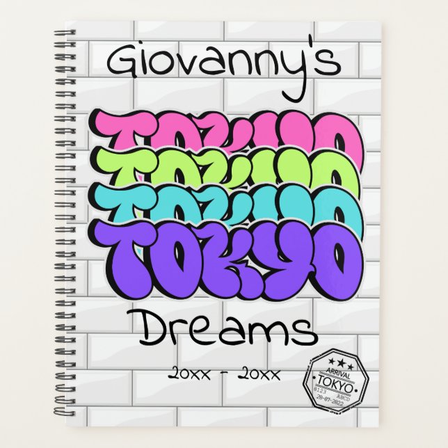 Tokyo Dreams Graffiti Planner (Front)