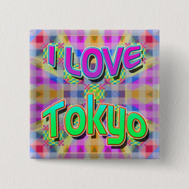 Tokyo Festival 1 "I LOVE Tokyo" Button (Front)
