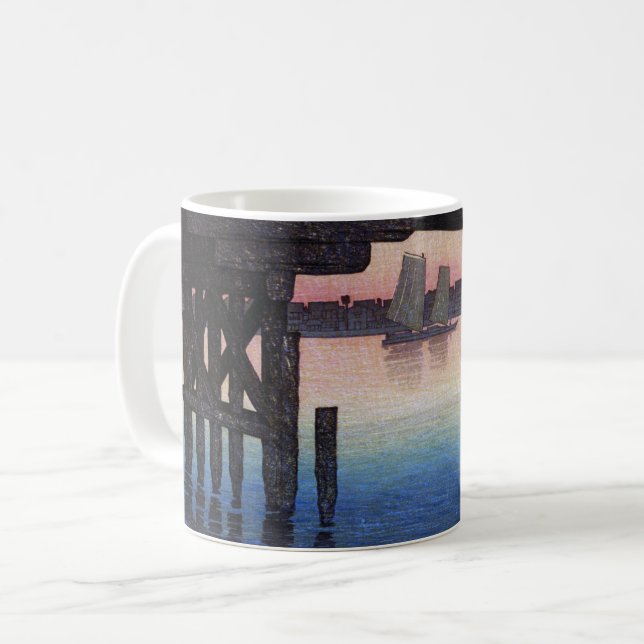 Tokyo Fukagawa, Hasui Kawase Coffee Mug (Front Left)