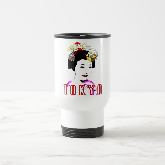 Tokyo Geisha  Travel Mug (Center)