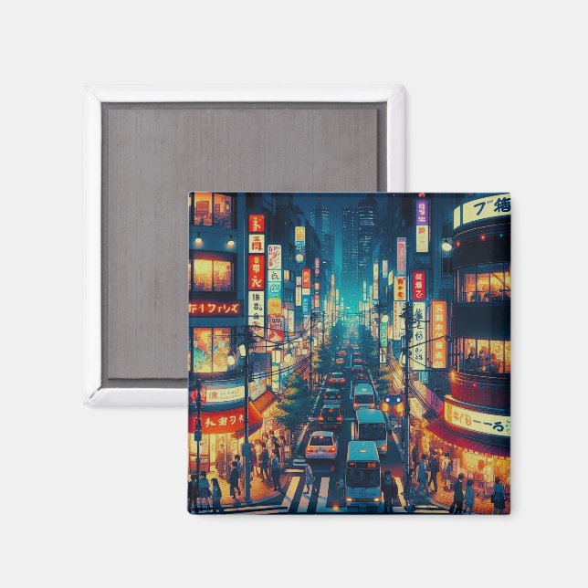 Tokyo in Motion Magnet (Front/Back)
