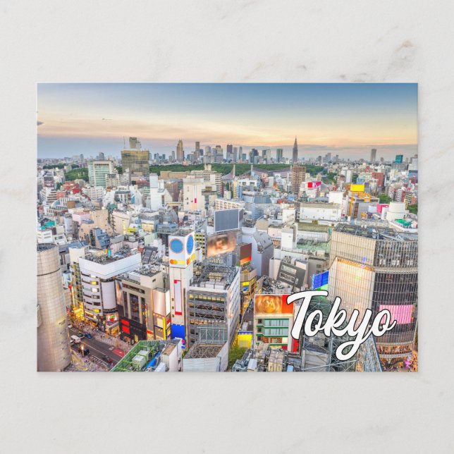 Tokyo, Japan At Sunset Postcard (Front)