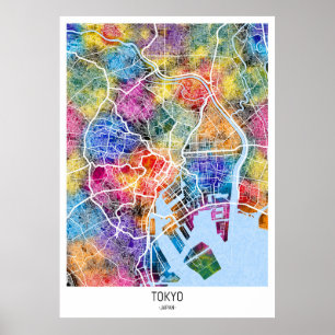 Tokyo Japan City Map Poster