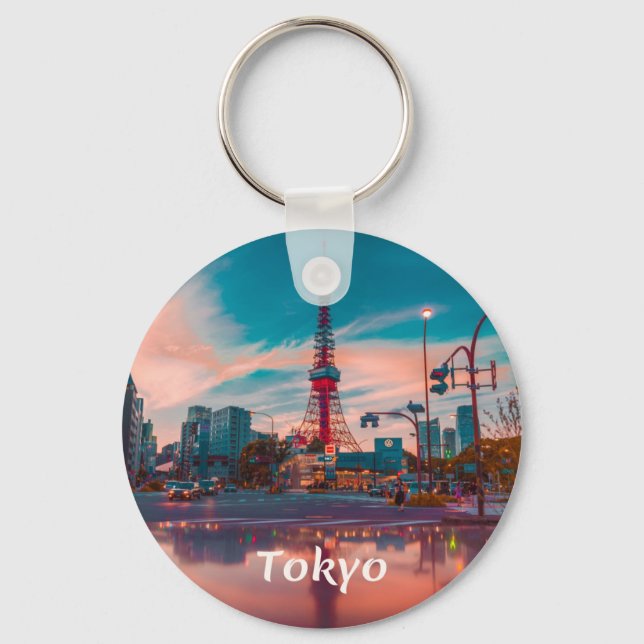 Tokyo Japan City Skytree Key Ring (Front)