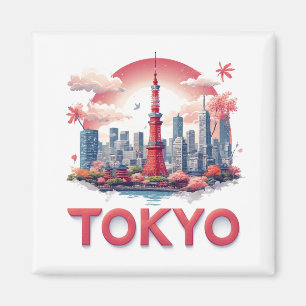 Tokyo Japan City Travel Gift Memory 🗺️ Magnet