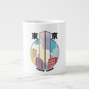 Tokyo Japan Cityscape logo Large Coffee Mug