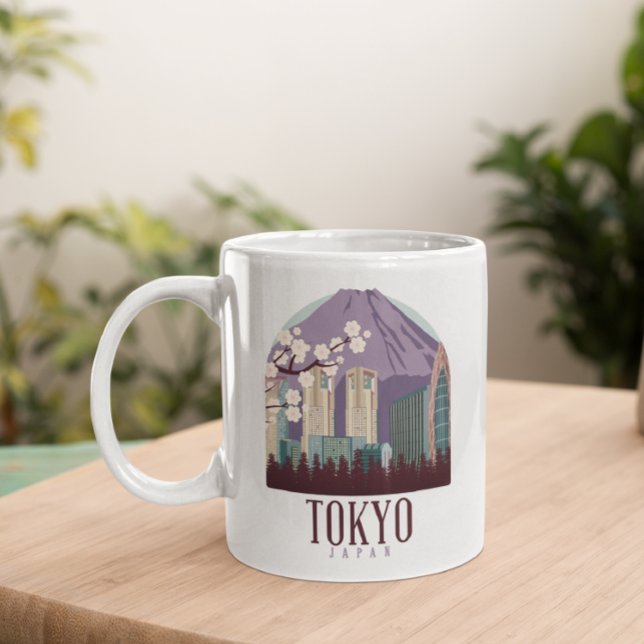 Tokyo Japan Japan Vintage Travel Coffee Mug (Tokyo Japan Vintage Travel Mug)