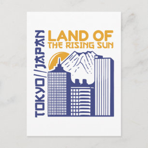 Tokyo Japan Land of the Rising Sun CityscapeDesign Postcard