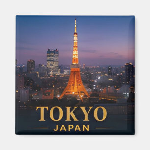 Tokyo Japan Modern Skyline Travel Destination Magnet
