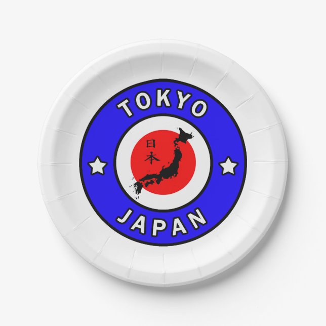 Tokyo Japan Paper Plate (Front)