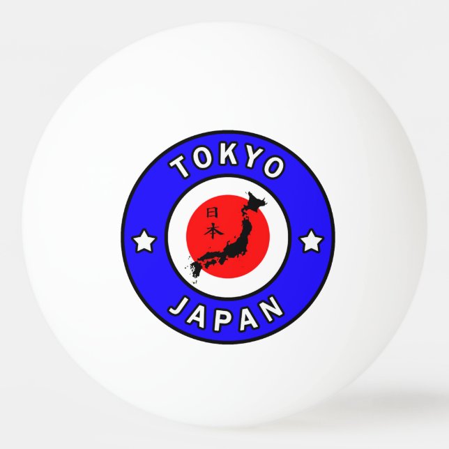Tokyo Japan Ping Pong Ball (Front)
