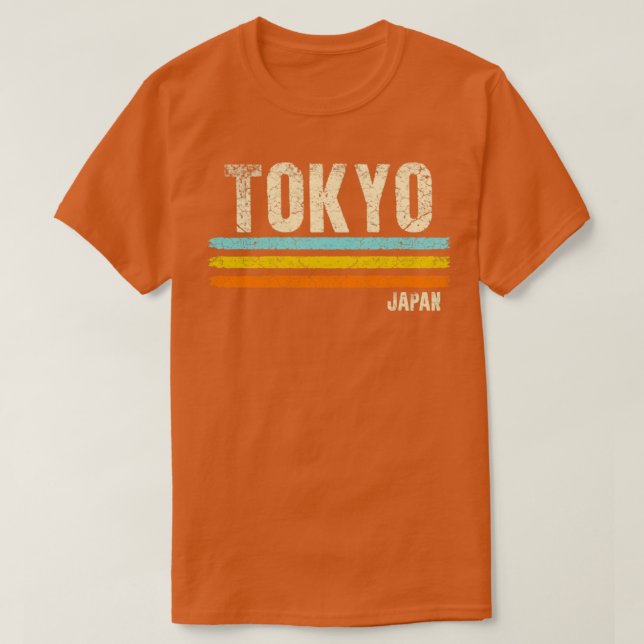 Tokyo Japan Retro T-Shirt (Design Front)