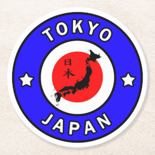 Tokyo Japan Round Paper Coaster
