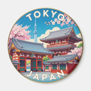 Tokyo Japan Senso Ji Travel Scene Magnet
