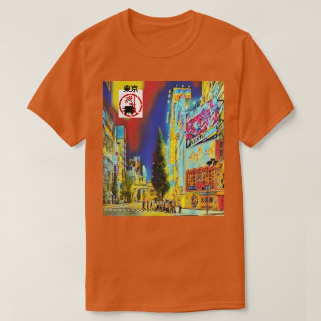 Tokyo Japan Streetwear Graphic  T-Shirt (Design Front)