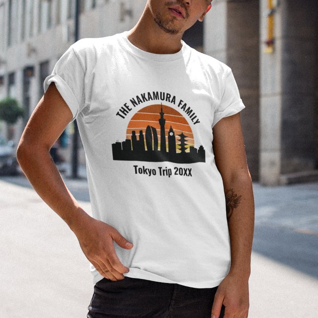 Tokyo Japan Sunset Custom Vacation T-Shirt (Creator Uploaded)