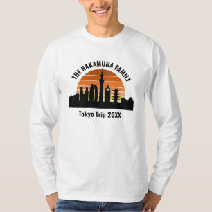 Tokyo Japan Sunset Customized Long Sleeve T-Shirt