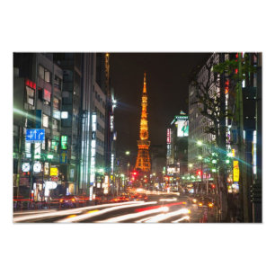 Tokyo, Japan. Tokyo Tower is a communications Photo Print