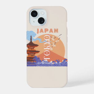 Tokyo Japan Travel Art iPhone 15 Case