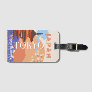 Tokyo Japan Travel Art Luggage Tag