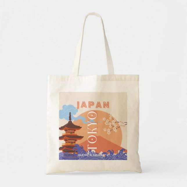 Tokyo Japan Travel Art Tote Bag (Front)