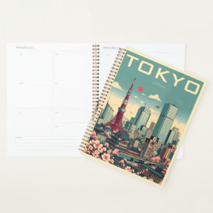 Tokyo Japan travel vintage gifts Planner