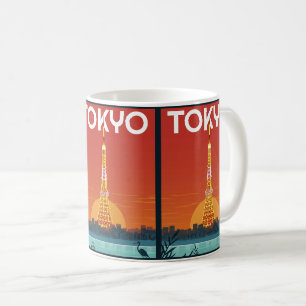 Tokyo Japan travel vintage magnitic card gifts Coffee Mug