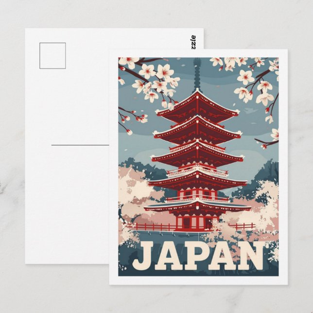 Tokyo Japan Vintage Famous Travel Place Postcard (Front/Back)